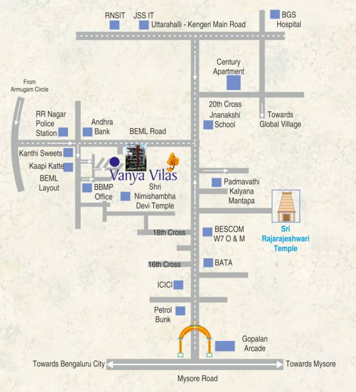  vanya vilas Location Plan