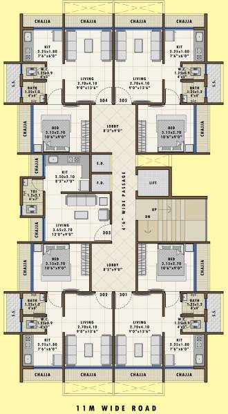  om-shiv-sai Om Shiv Sai Cluster Plan for 3rd Floor