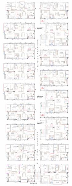  poe-tree-extension Block A Cluster Plan from 1st to 5th Floor