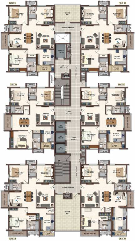  cyberscape Block B Cluster Plan for 20th Floor
