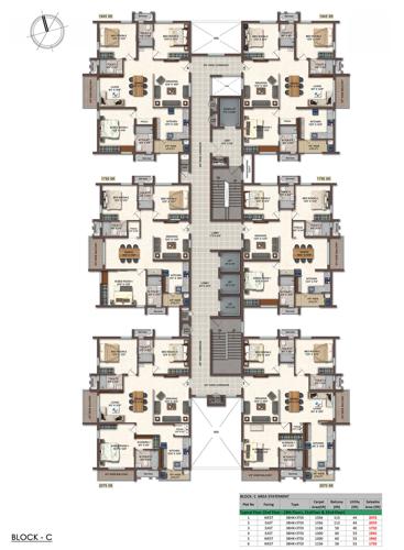  cyberscape Block C Cluster Plan from 2nd to 19th, 21th, 22th Floor