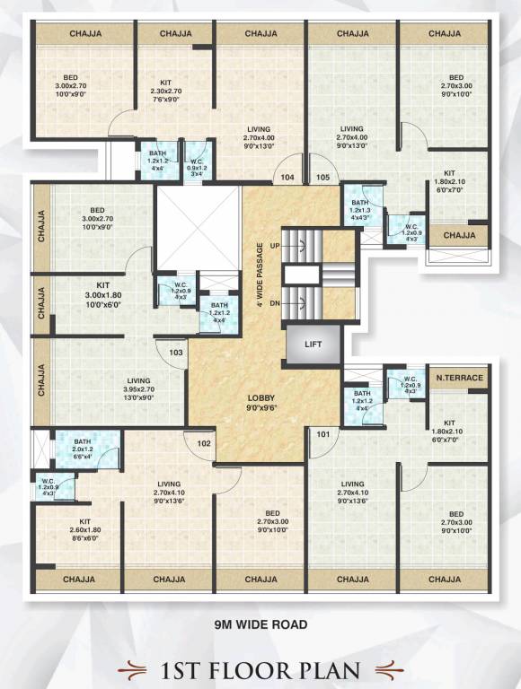  saivarad Mahavir Saivarad Cluster Plan for 1st Floor