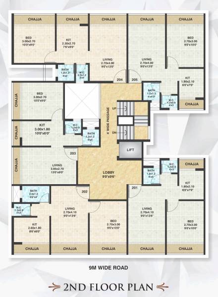  saivarad Mahavir Saivarad Cluster Plan for 2nd Floor