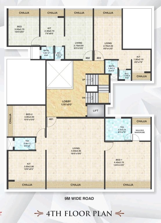  saivarad Mahavir Saivarad Cluster Plan for 4th Floor