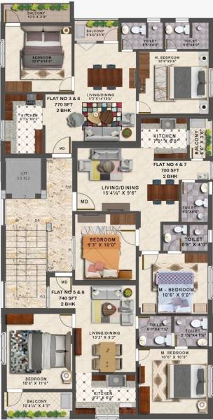 county County Cluster Plan From 2nd To 3rd Floor