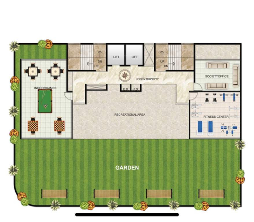  shiv shankar residency Shiv Shankar Residency Cluster Plan for 1st Floor
