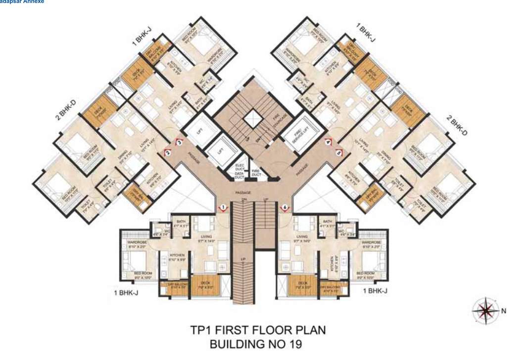 joyville hadapsar annexe Tower 10 Cluster Plan