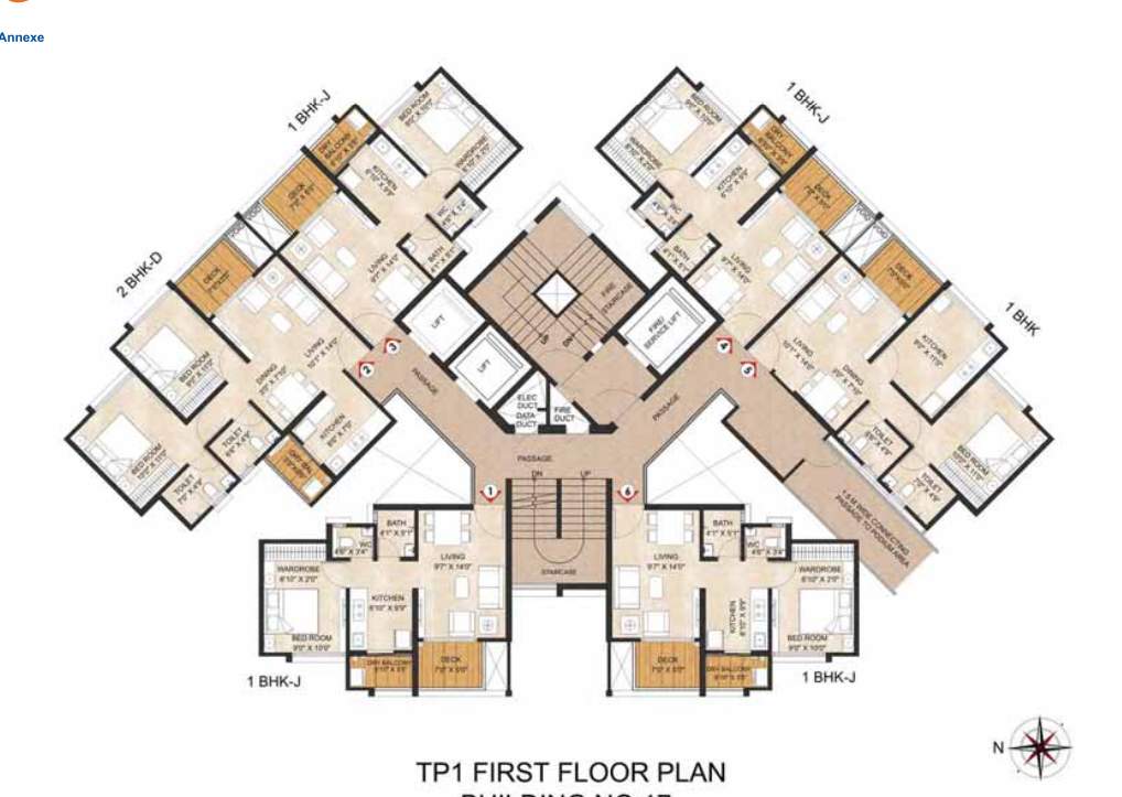 joyville hadapsar annexe Tower 14 Cluster Plan