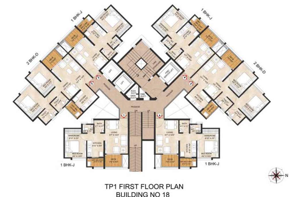joyville hadapsar annexe Tower 15 Cluster Plan