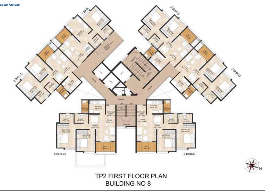 joyville hadapsar annexe Tower 16 Cluster Plan