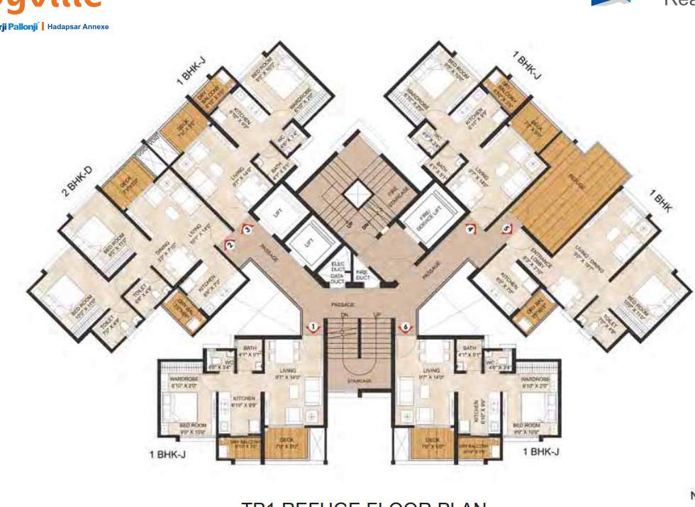 joyville hadapsar annexe Tower 19 Cluster Plan