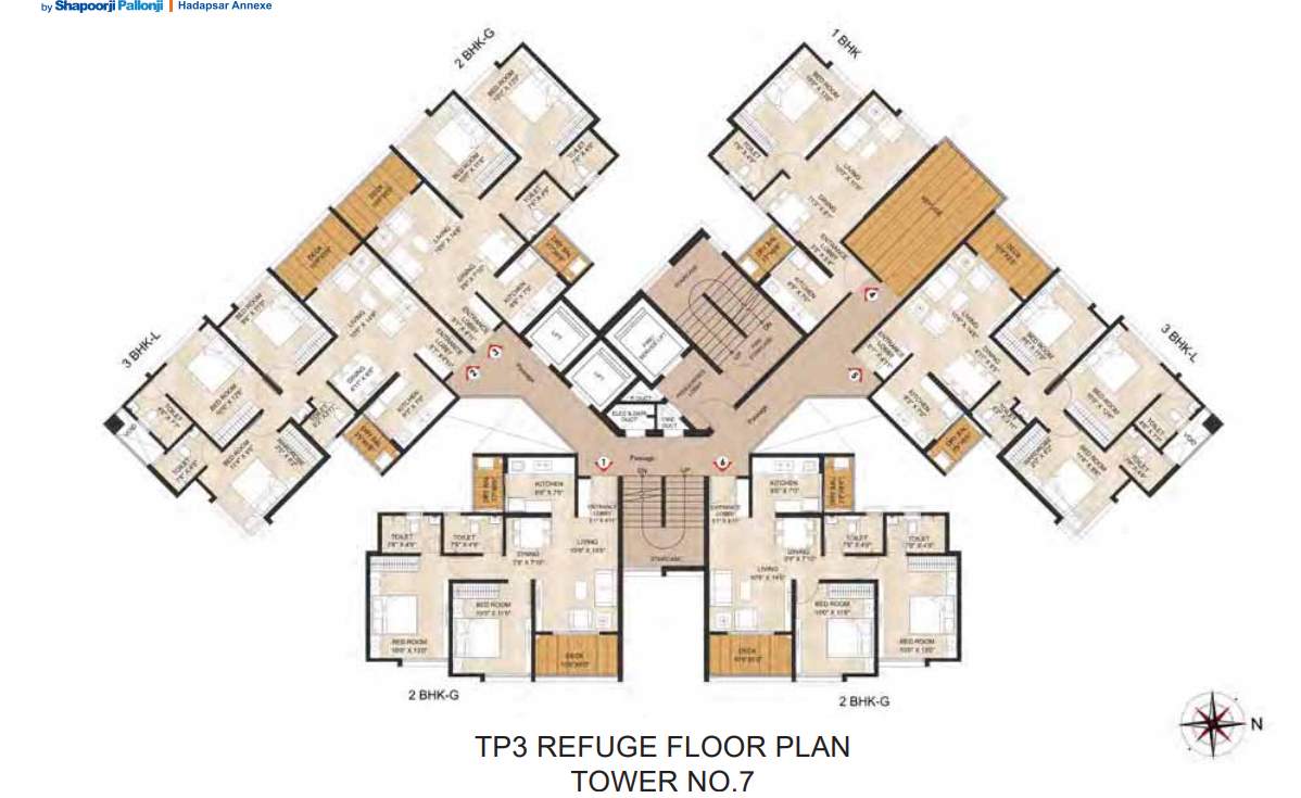 joyville hadapsar annexe Tower 20 Cluster Plan