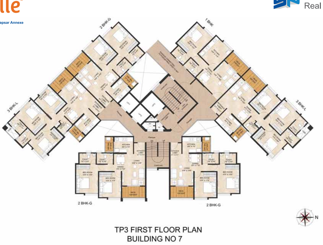 joyville hadapsar annexe Tower 21 Cluster Plan