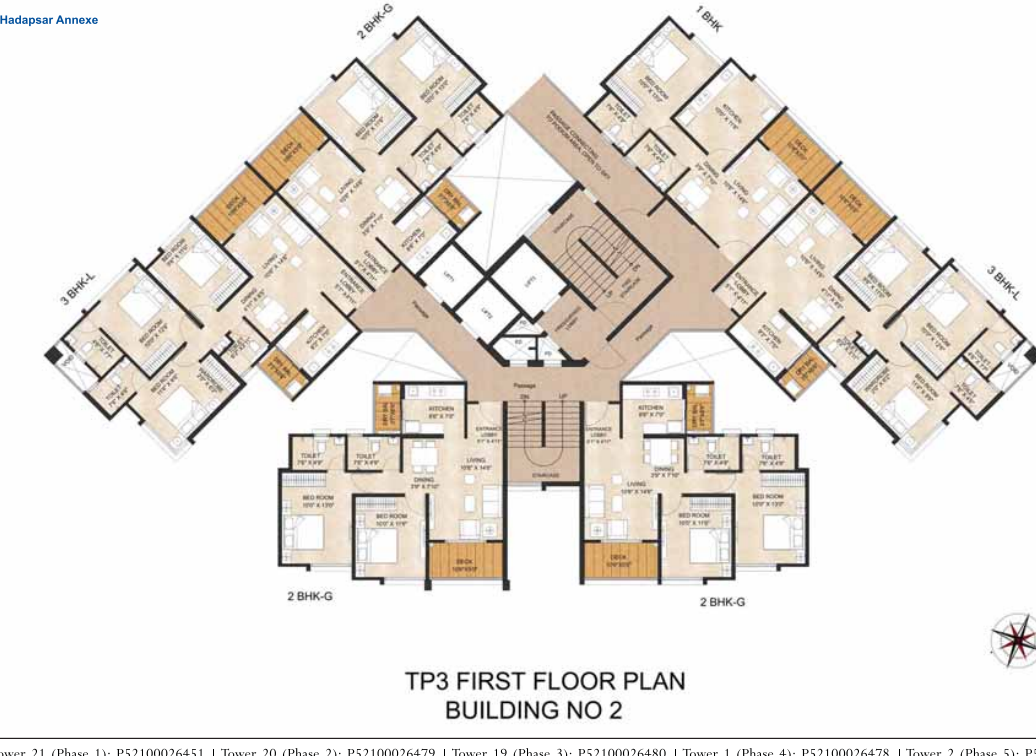 joyville hadapsar annexe Tower 4 Cluster Plan