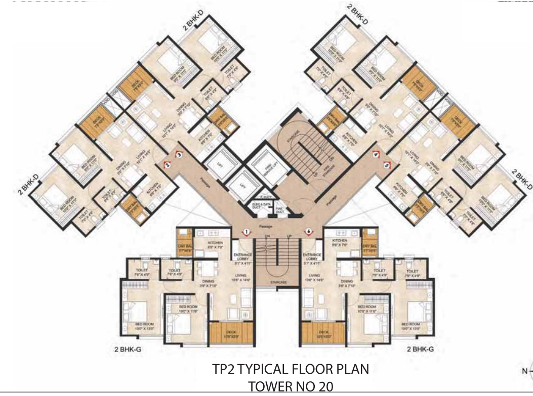 joyville hadapsar annexe Tower 6 Cluster Plan