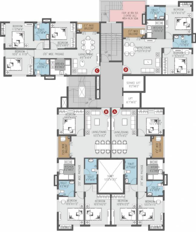  veda Yajur Cluster Plan From 1st To 12th Floor