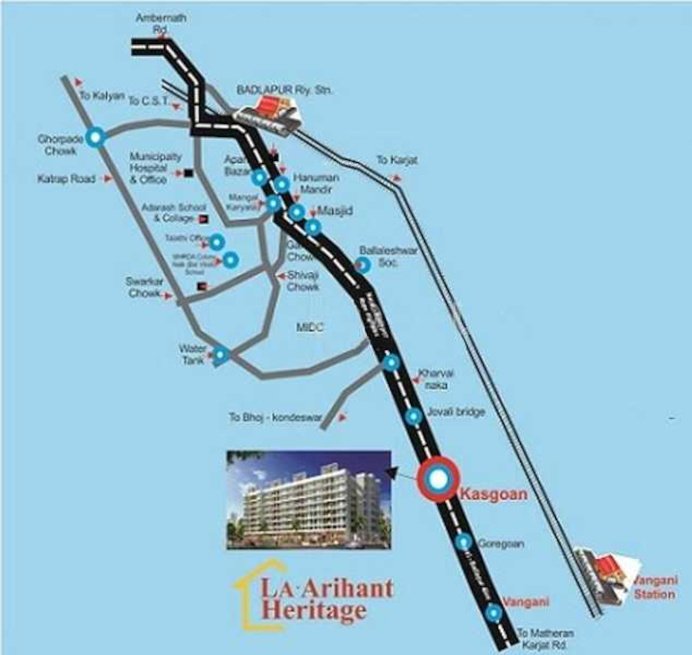  la arihant heritage   phase 1 Location Plan