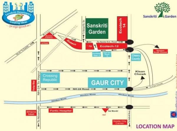 Location Plan sanskriti-garden Location Plan