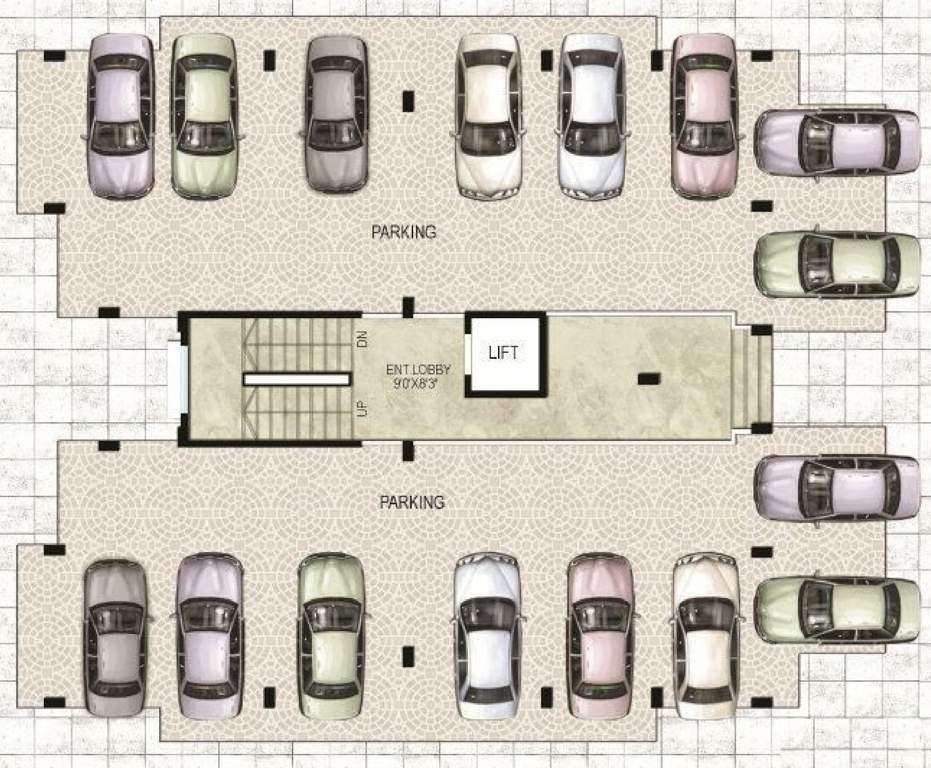  city next shri ganesha Cluster Plan for ground Floor