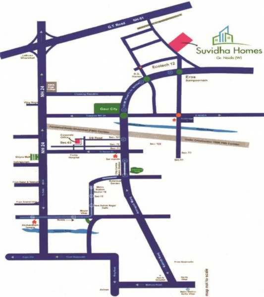  suvidha-homes Location Plan