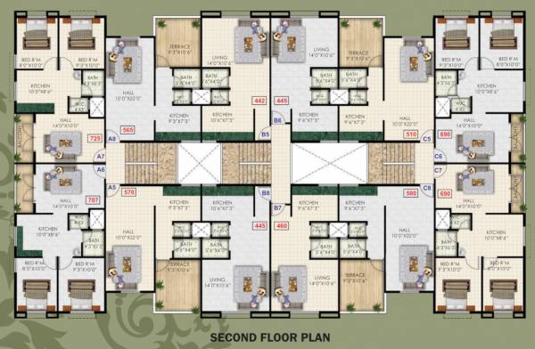  kusum-mangal Cluster Plan for 2nd Floor