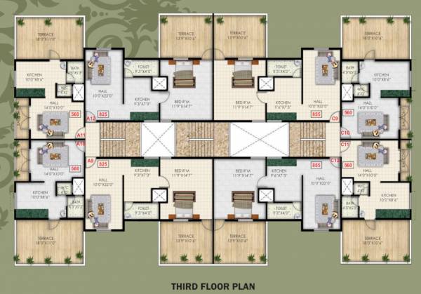  kusum-mangal Cluster Plan for 3rd Floor