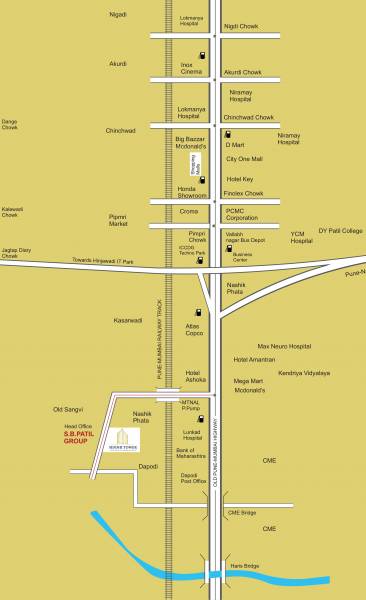  siddhi-tower Location Plan