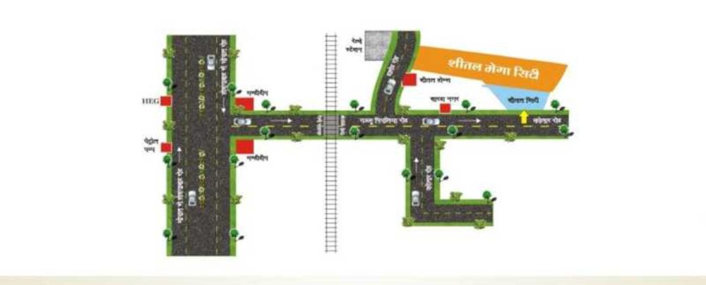  shri prabhakar sheetal mega city   phase 1 Location Plan