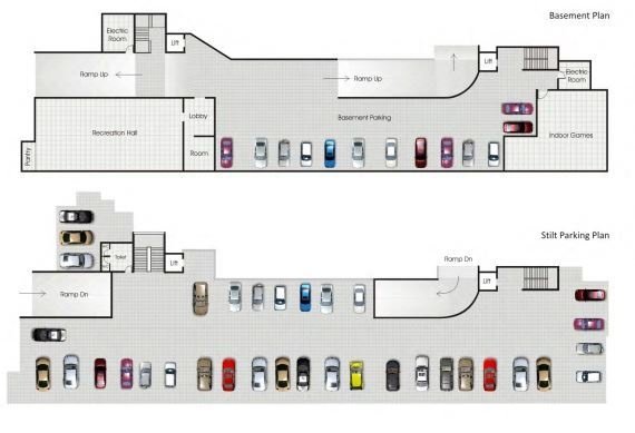 surabhi life spaces Cluster Plan for ground Floor
