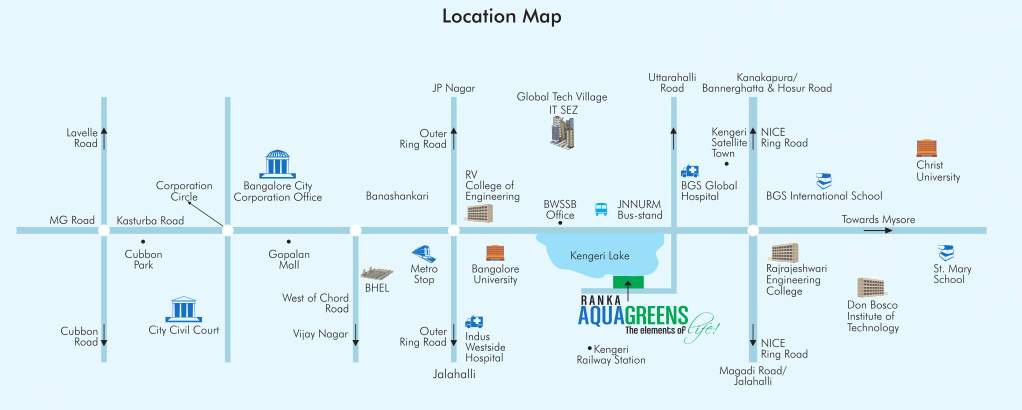  dra ranka aqua greens Location Plan