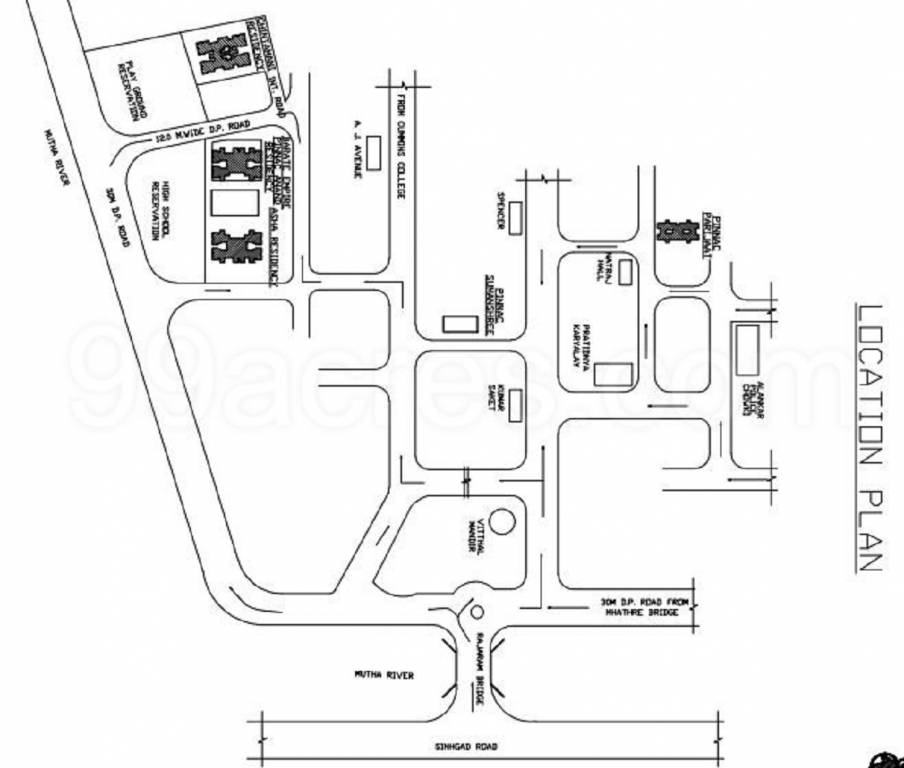  asha residency Location Plan