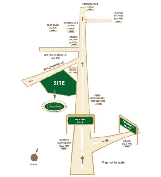 dream city Location Plan