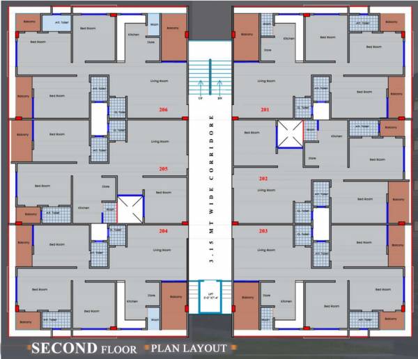  vihar-eternity Vihar Eternity Cluster Plan for 2nd Floor