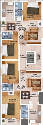 sreevari Sreevari Cluster Plan for 2nd Floor