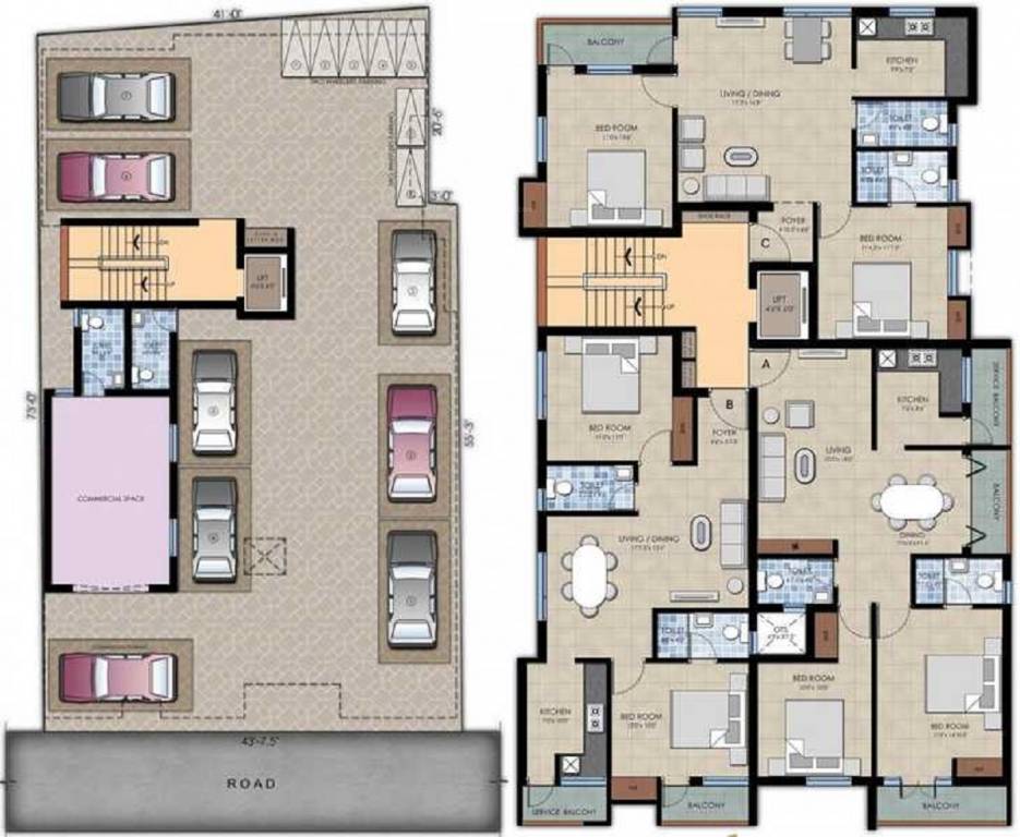  sg srivari nivas Cluster Plan