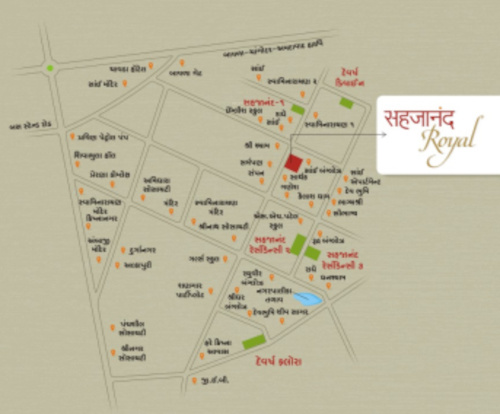  sparsh-procon-sahjanand-royal Location Plan