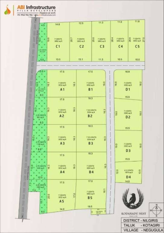 kodanad nest Layout Plan