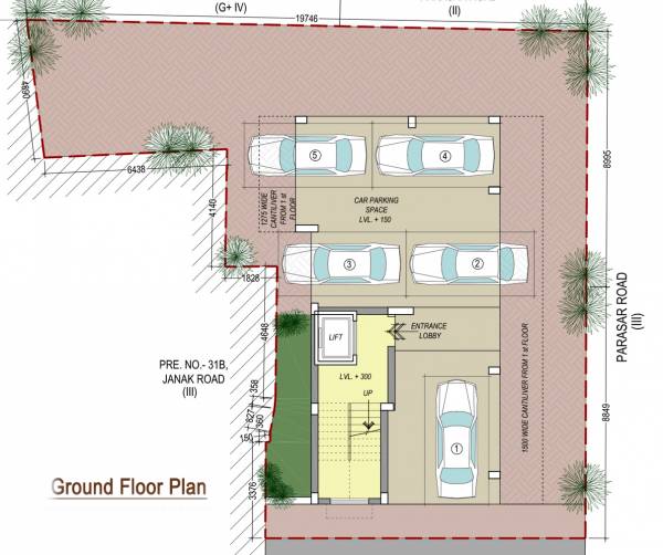 petunia Spandan Petunia Cluster Plan for ground Floor