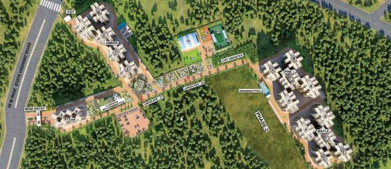  indya estates the greens amber Master Plan