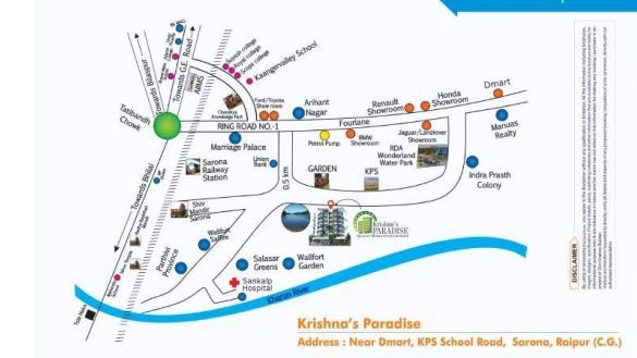  krishna-paradise Location Plan