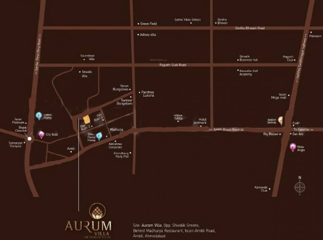  akshaj aurum villa Location Plan