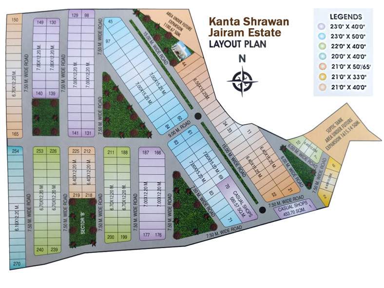  kanta shrawan jairam estate phase 1 Layout Plan