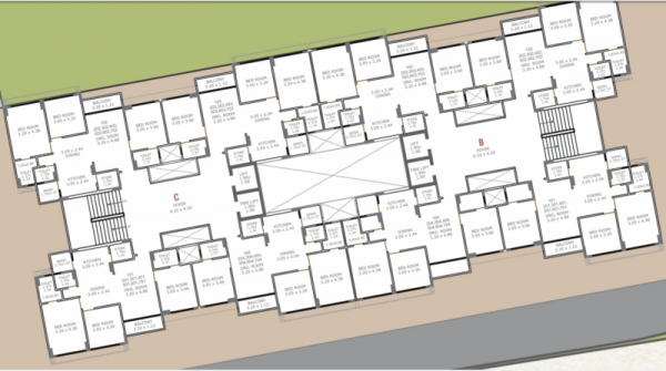 Cluster Plan om-mahadev-apartment Cluster Plan