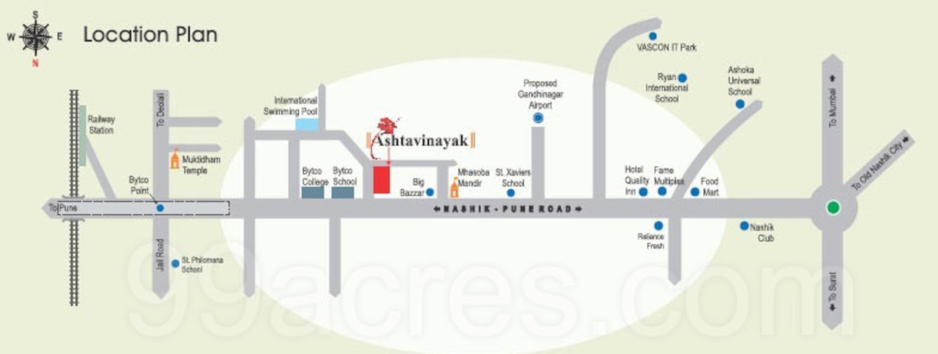  sp ameya residency Location Plan