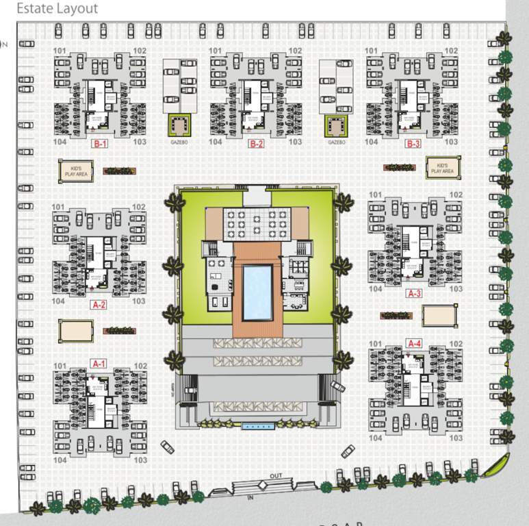 shiplan onyx tower i Layout Plan