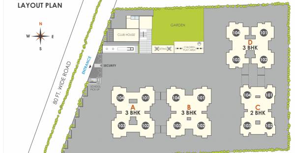  shyamal-skylife-tower-iii Layout Plan