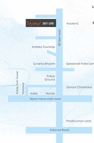  shyamal-skylife-tower-iii Location Plan