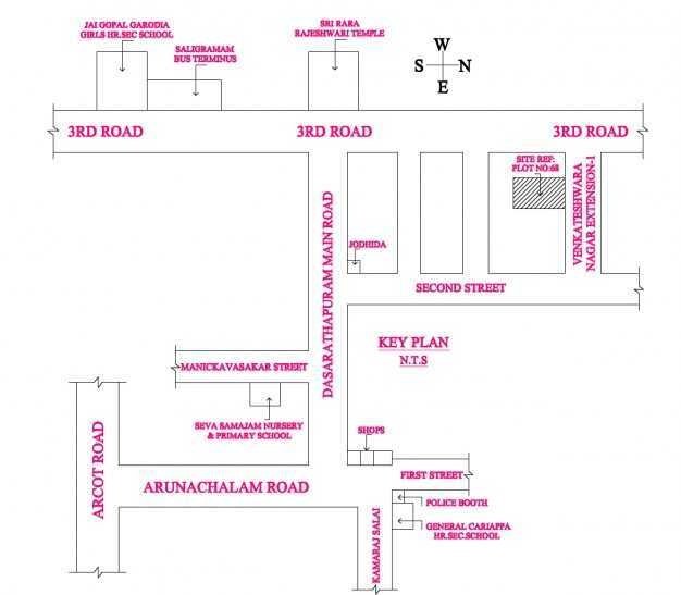  venus sree enclave Location Plan
