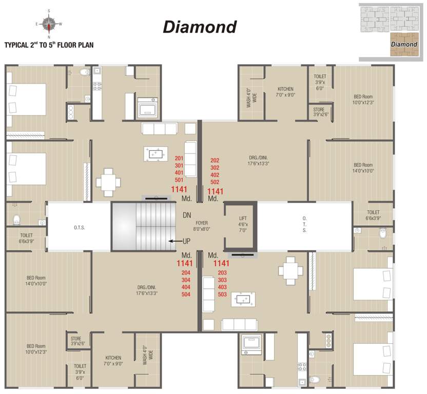 home maker advait Diamond Cluster Plan