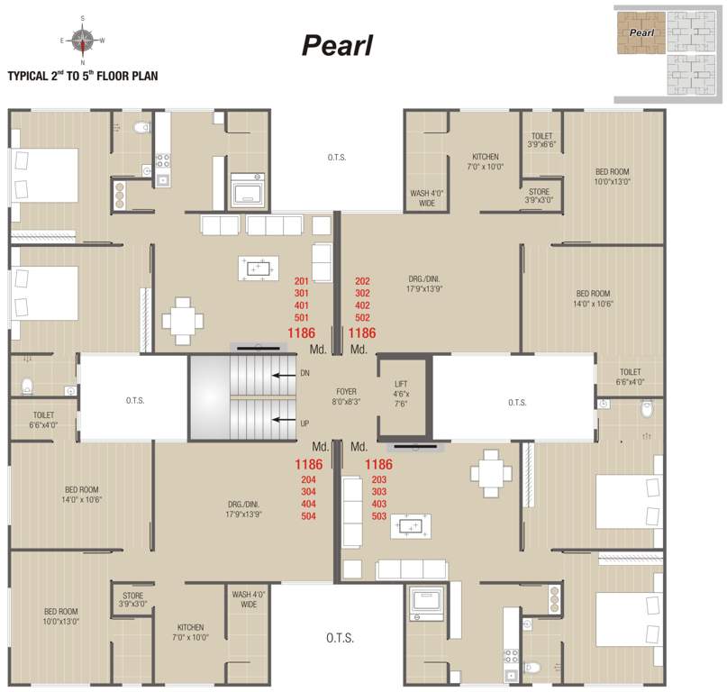  home maker advait Pearl Cluster Plan